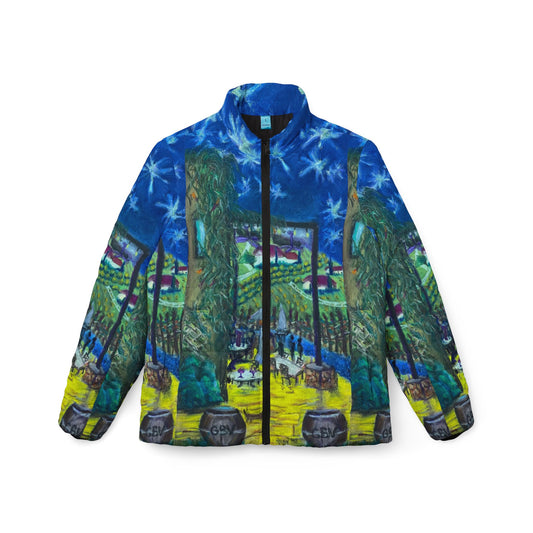 Women's Puffer Jacket - Roxy Rich Fine Art -Twilight in Temecula-GBV