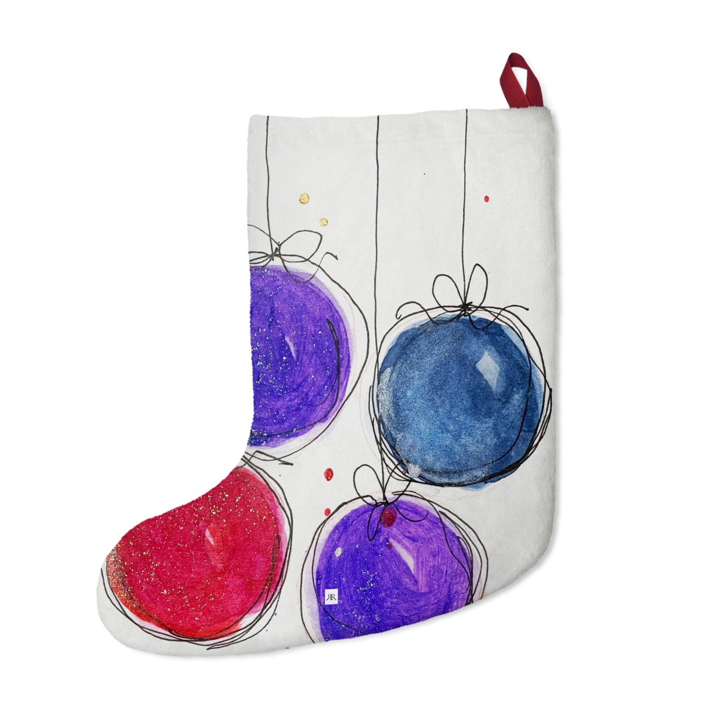 Whimsical Christmas Baubles Christmas Stocking