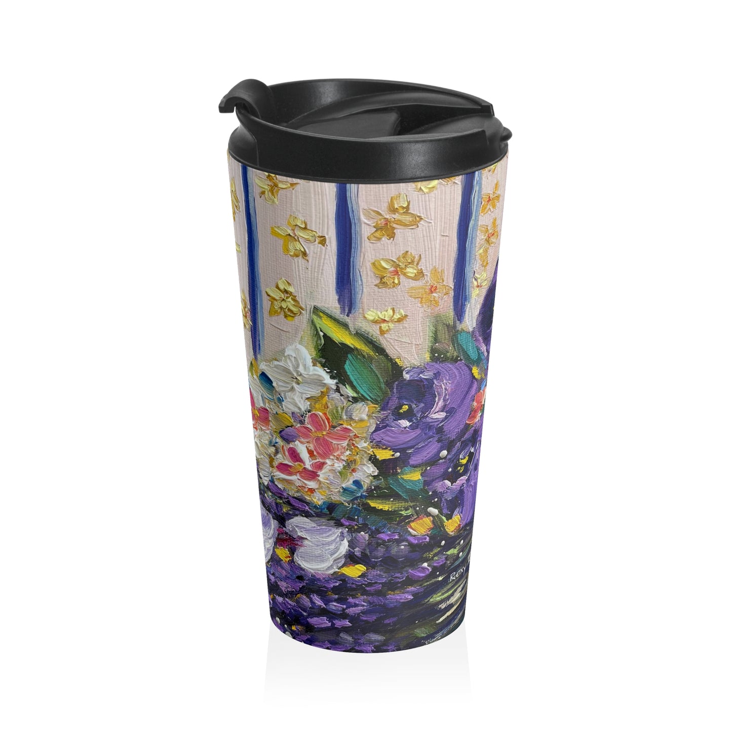 Corbeaux-Wine and Lavender- Stainless Steel Travel Mug