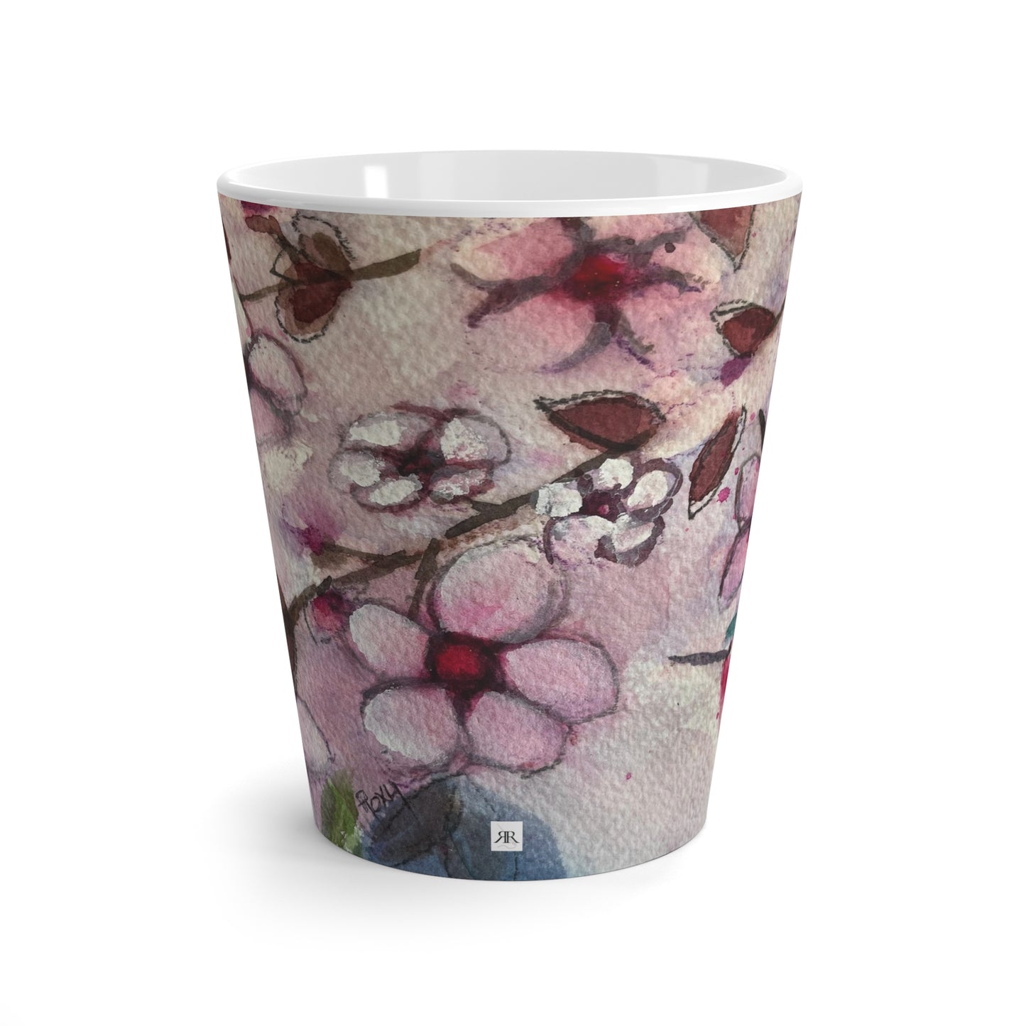Mug - Hummingbird in Cherry Blossoms-Made in and Ships from USA