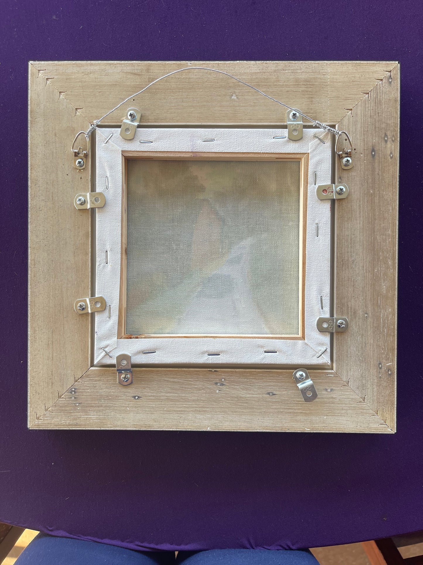 Passing through Whitney-Cotswolds Original Oil Painting 8 x 8 Framed