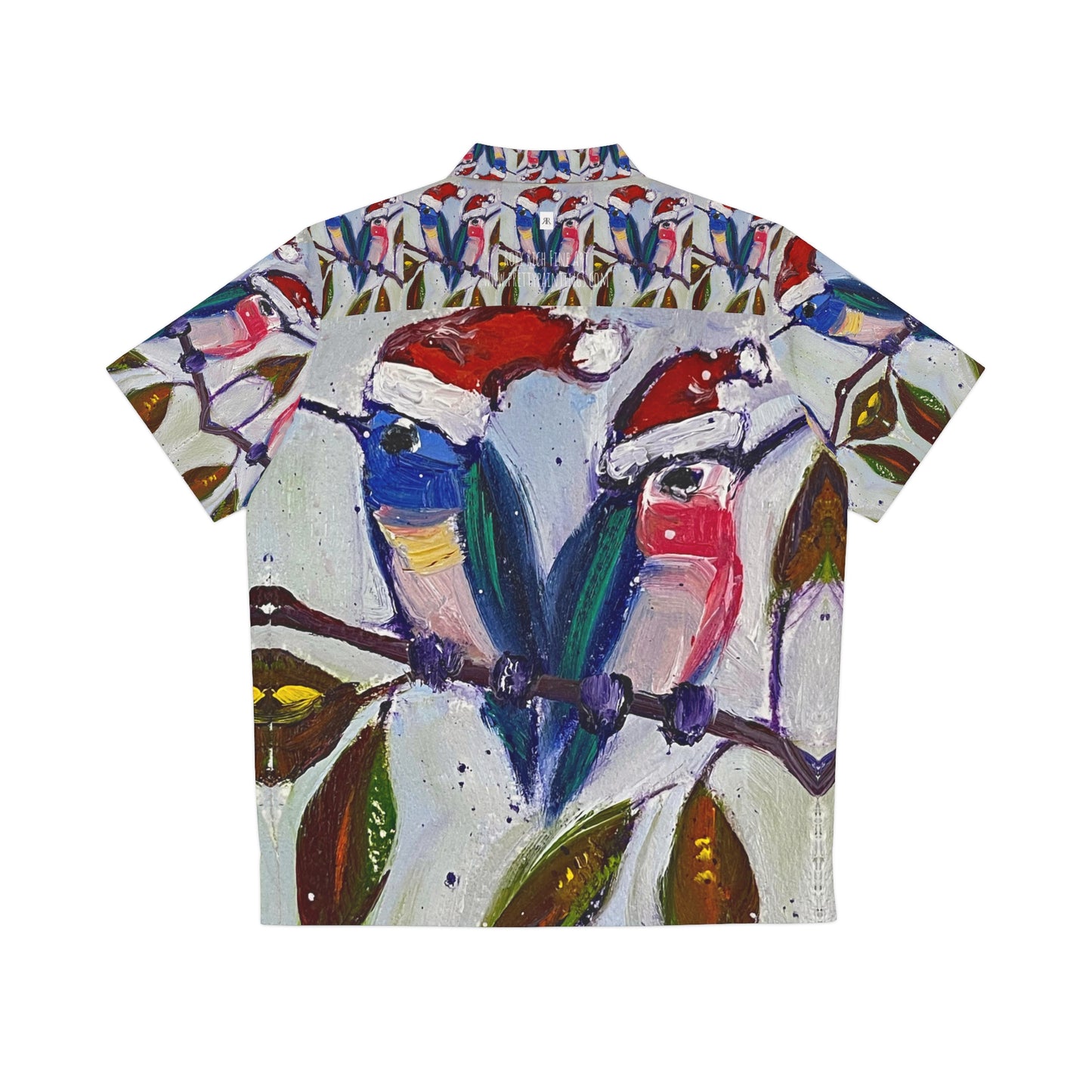 Holiday Hummingbirds Men's Hawaiian Shirt