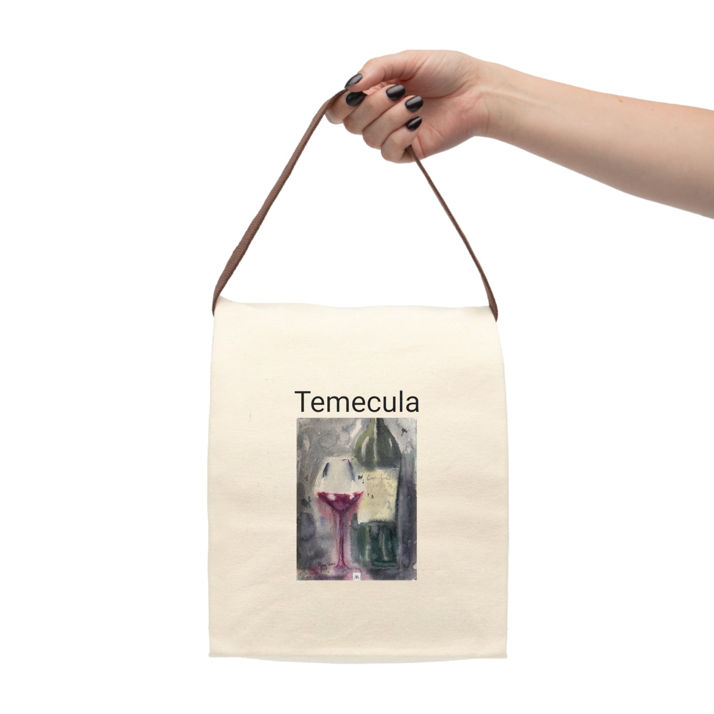Temecula Souvenir Canvas Lunch Bag With Strap
