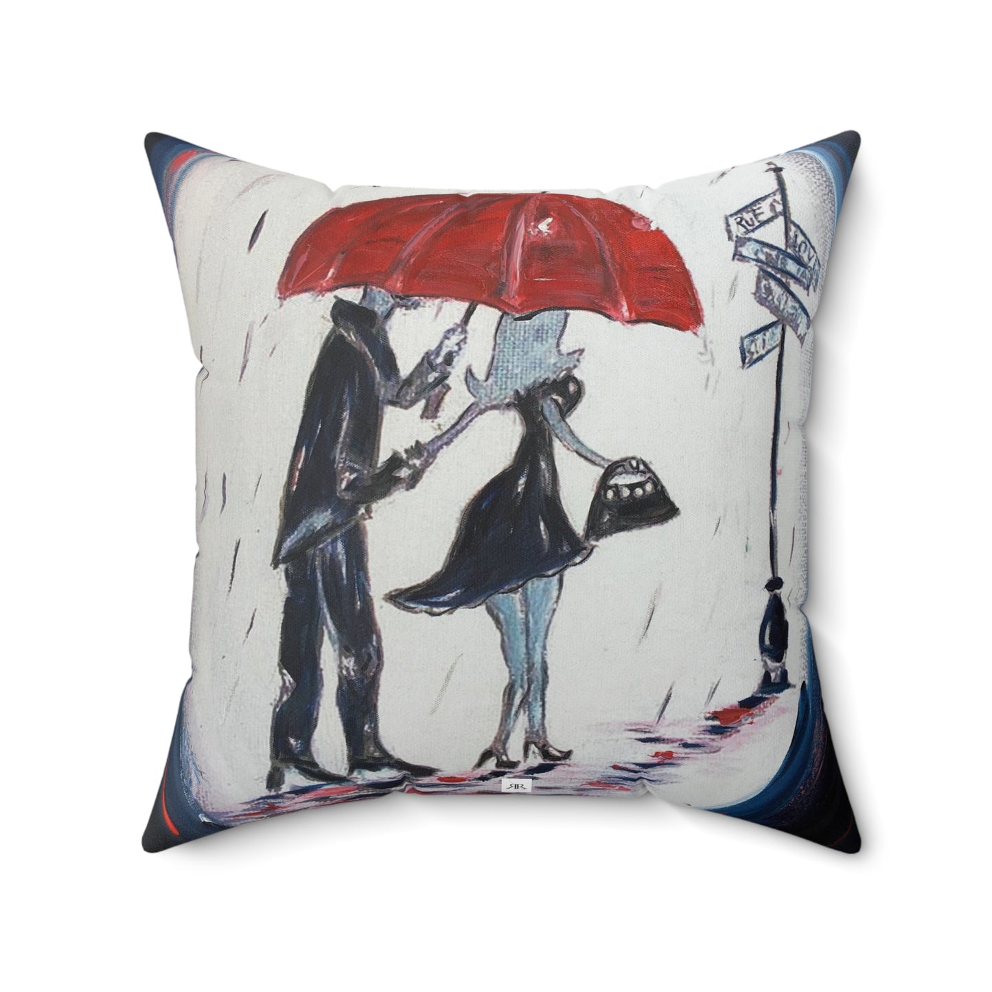 The Gentleman (Romantic Couple) Indoor Spun Polyester Square Pillow