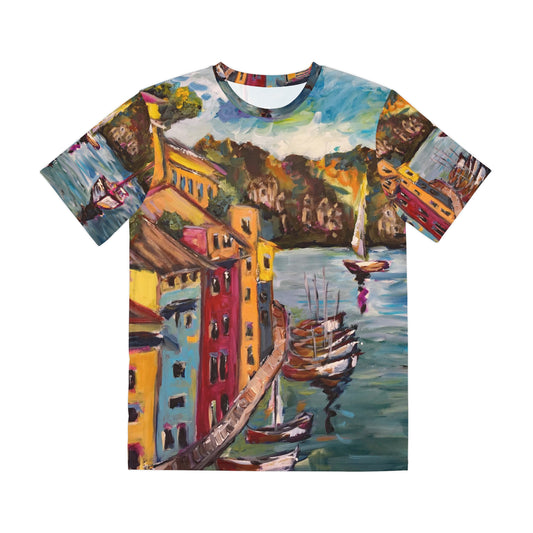 Men's Poly Tee - Portofino Harbor-Italy