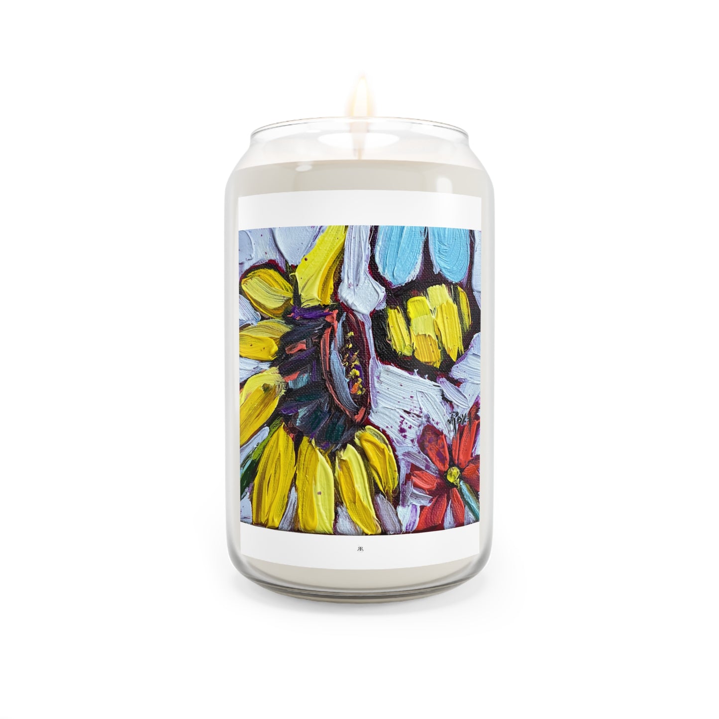 Sun Bee-Sunflower and Bee Scented Candle, 13.75oz