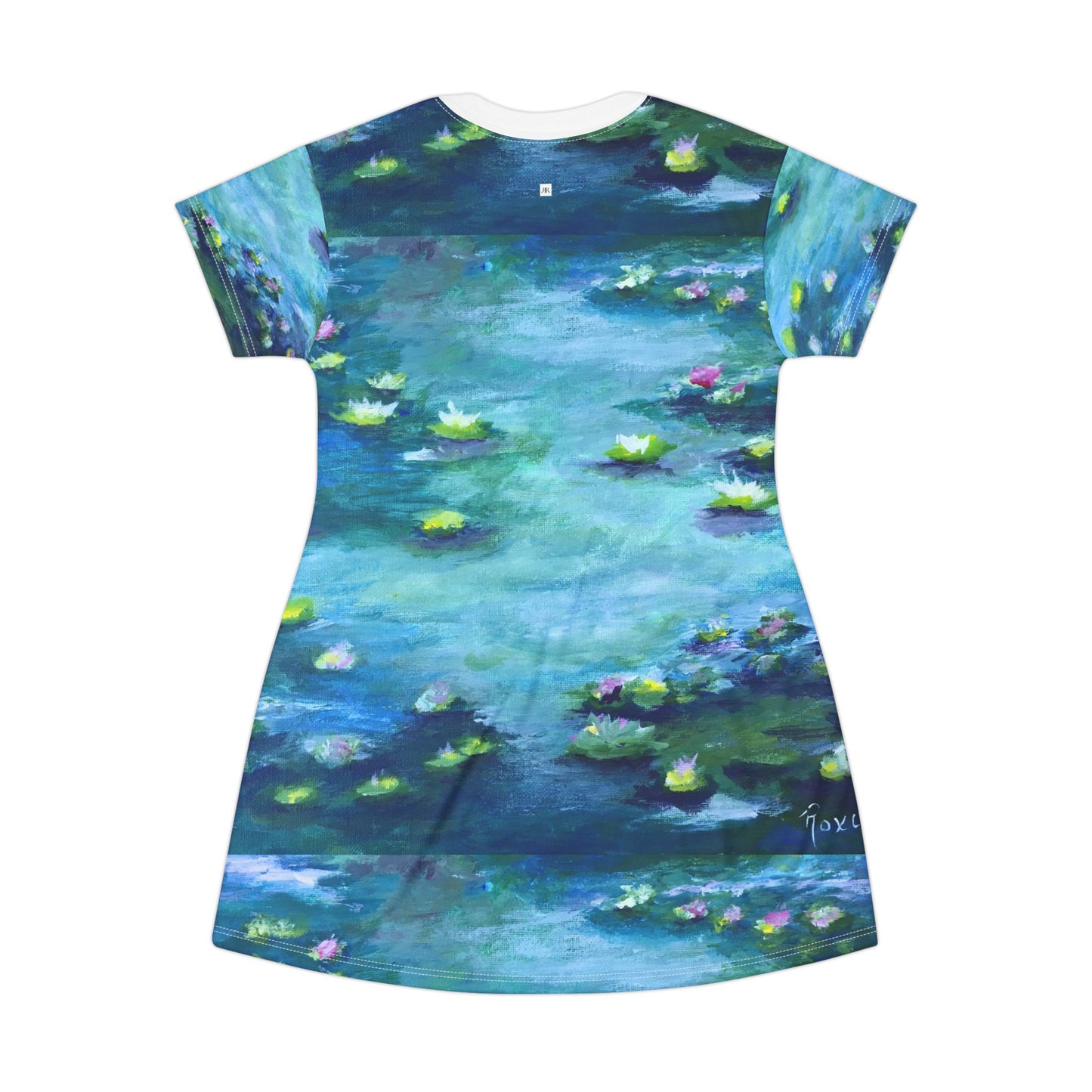 T-Shirt Dress -Waterlilies