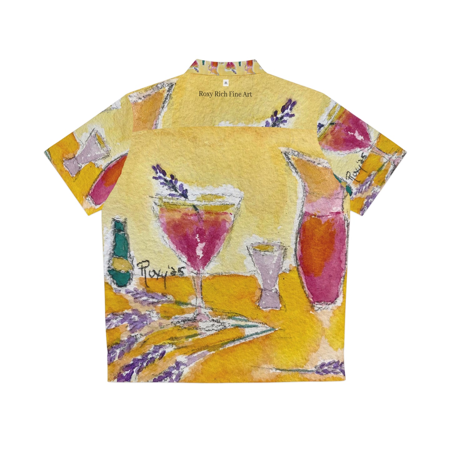 Men's Hawaiian Shirt- Prosecco & Lavender Cocktails