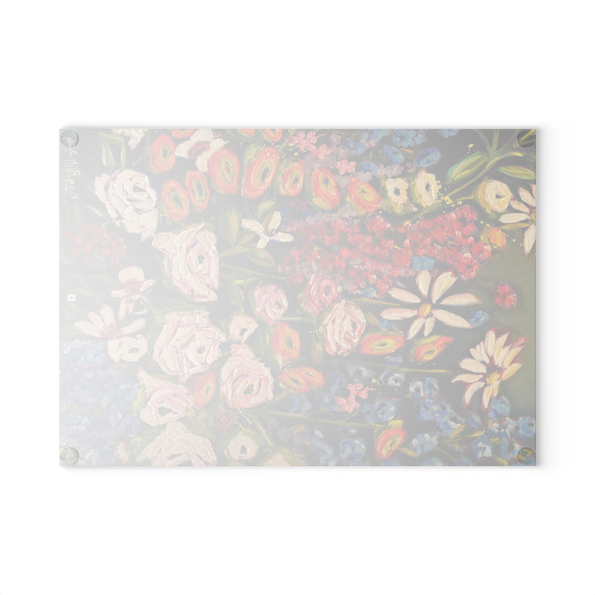 Glass Cutting Board-Moonlight Meadow