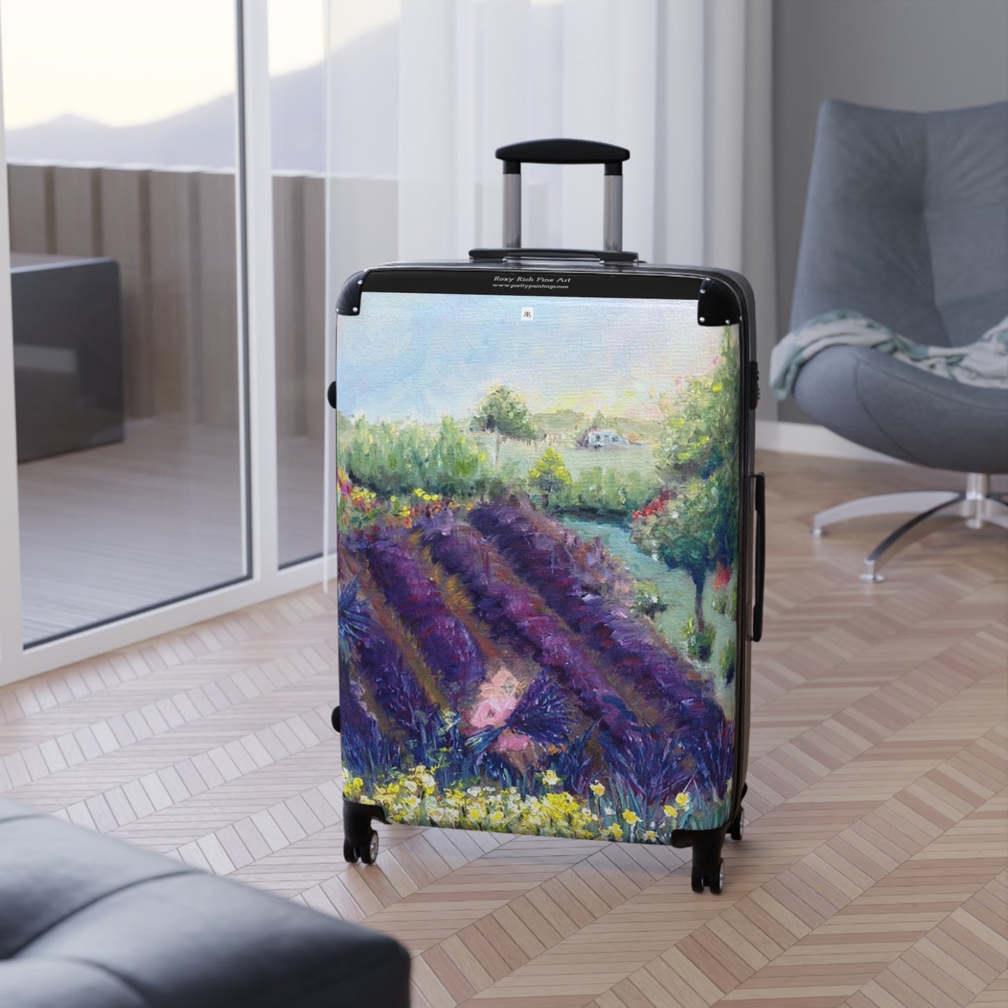 "Provence" Lavender   Carry on Suitcase (+ 2 Sizes)