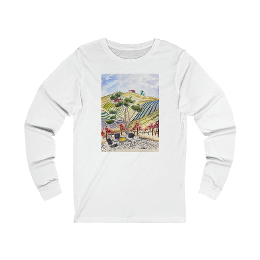 View from the Patio at GBV Unisex Jersey Long Sleeve Tee