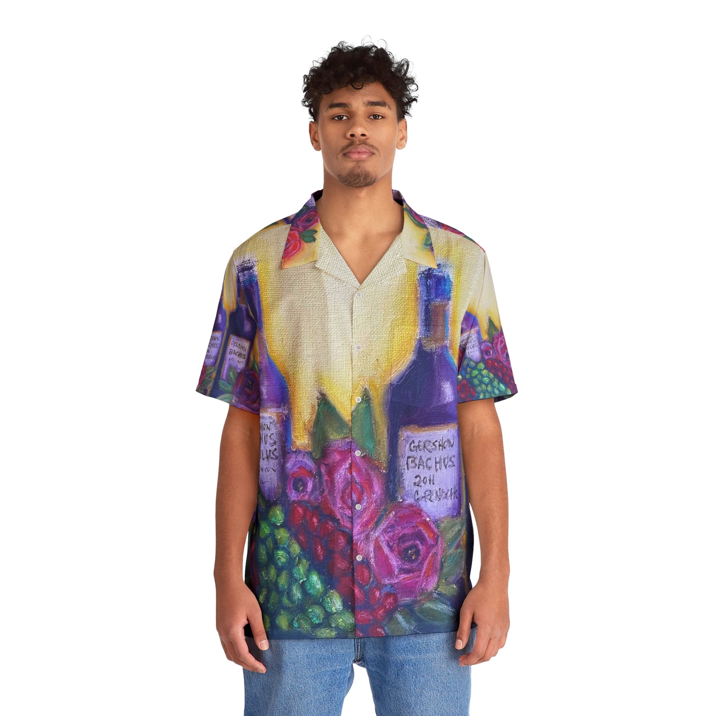 Camisa hawaiana para hombre Wine and Roses GBV