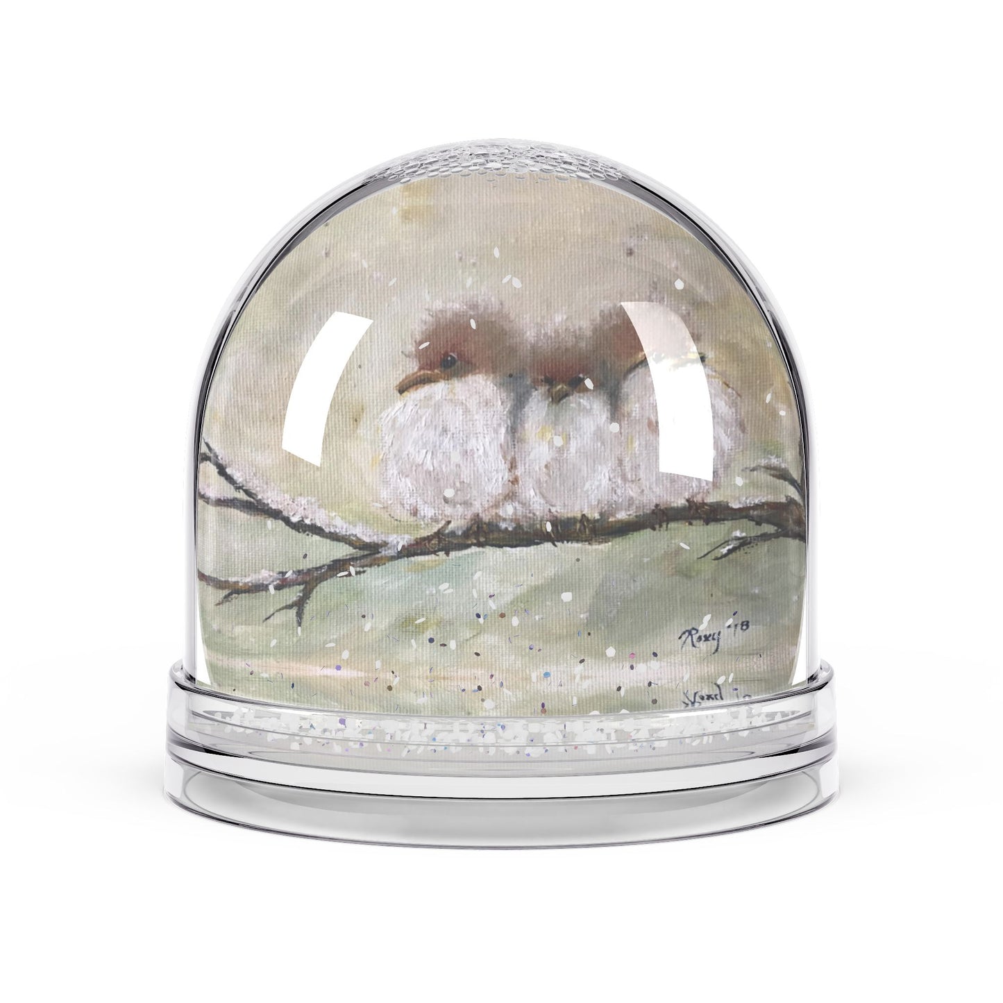 Snow Globe - Three Fat Fluffballs-Fairy Wrens