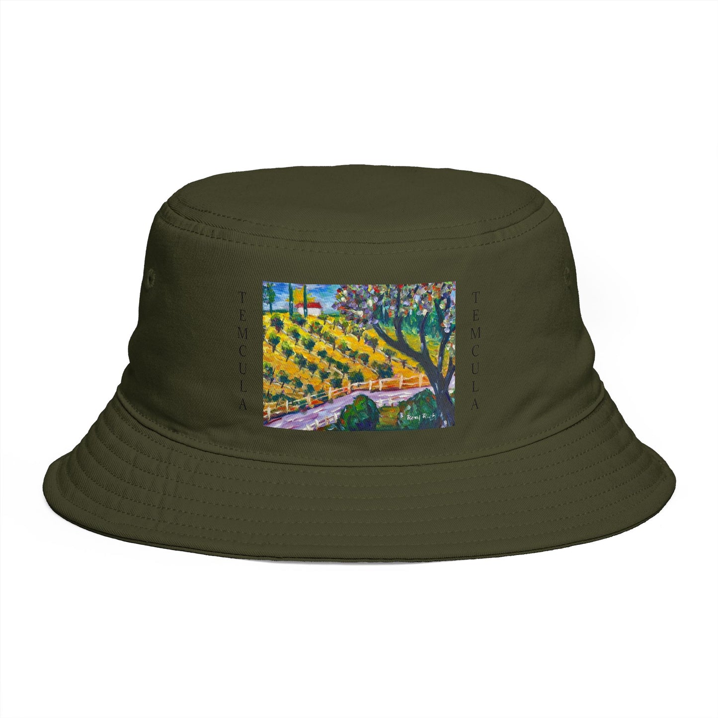 Roxy Rich Fine Art  Rancho California Road TEMECULA - Bucket Hat — Stylish Durable Travel Hat