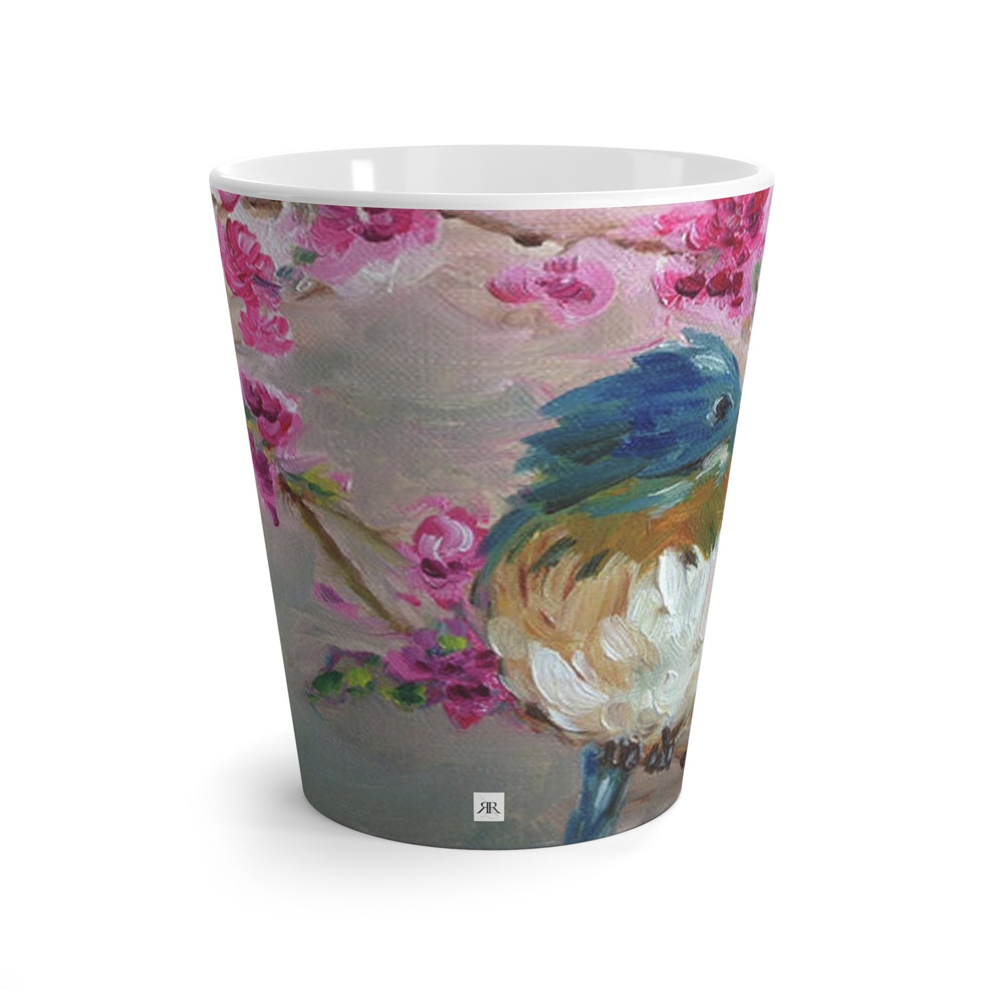 Mug - Bluebird in Cherry Blossoms-Made in and Ships from USA