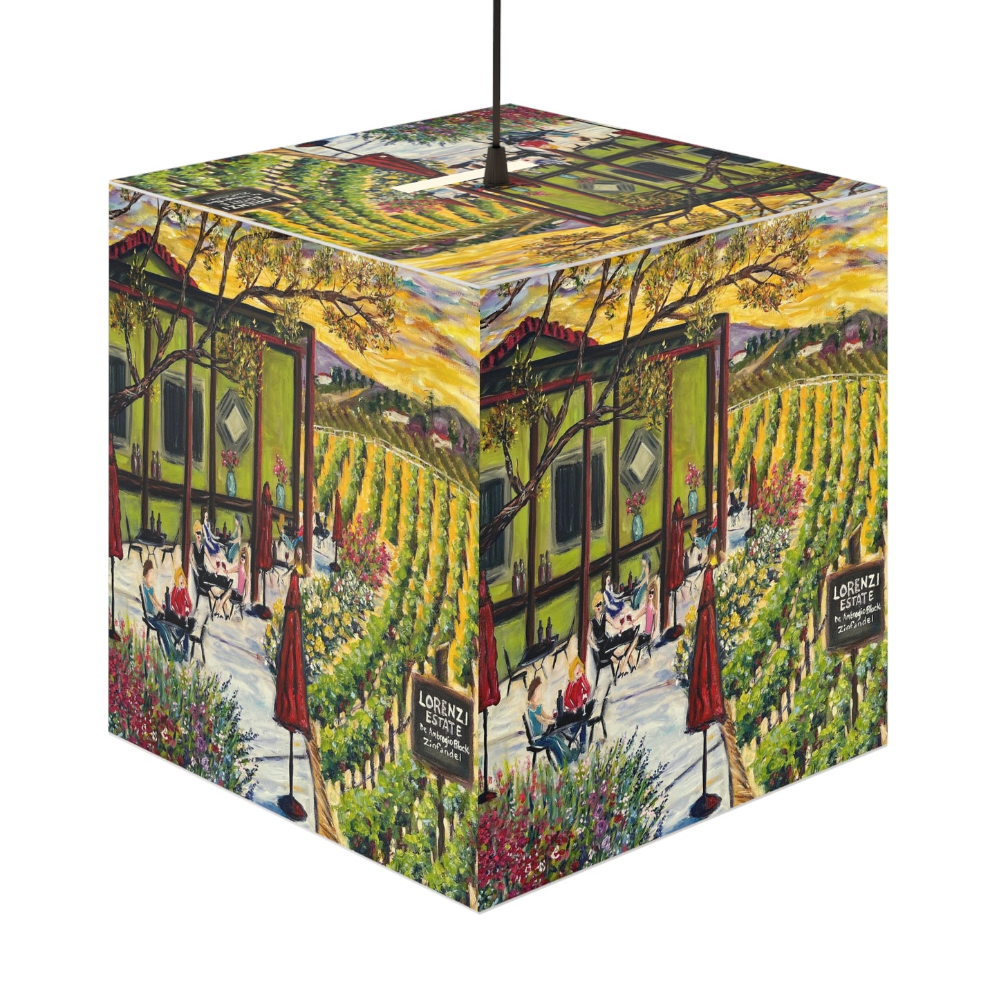 Lorenzi Estate Terrace Cube Lamp