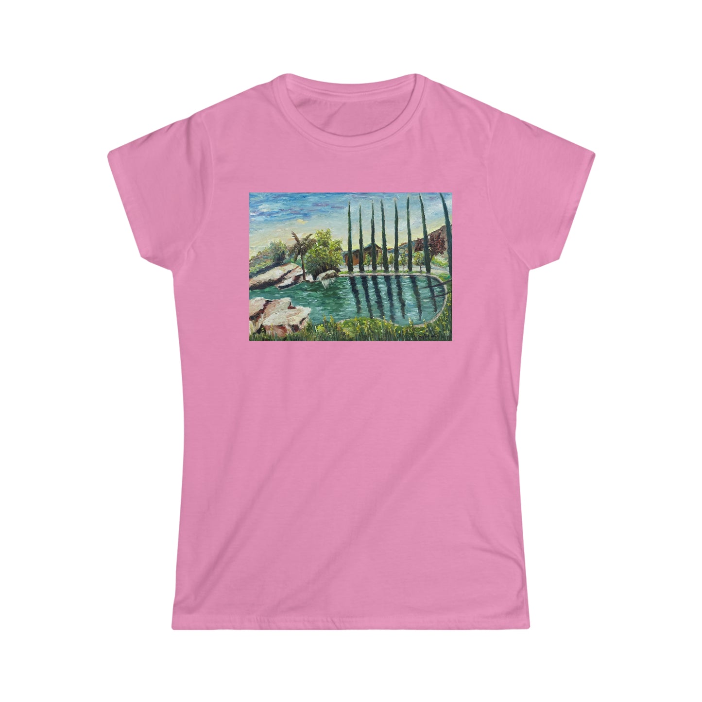 The Pond at Gershon Bachus Vintners Women's Softstyle  Semi-Fitted Tee