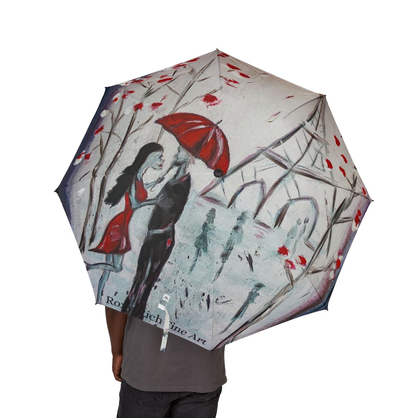 Umbrella- I Only have eyes for You-Paris Couple with Eiffel Tower