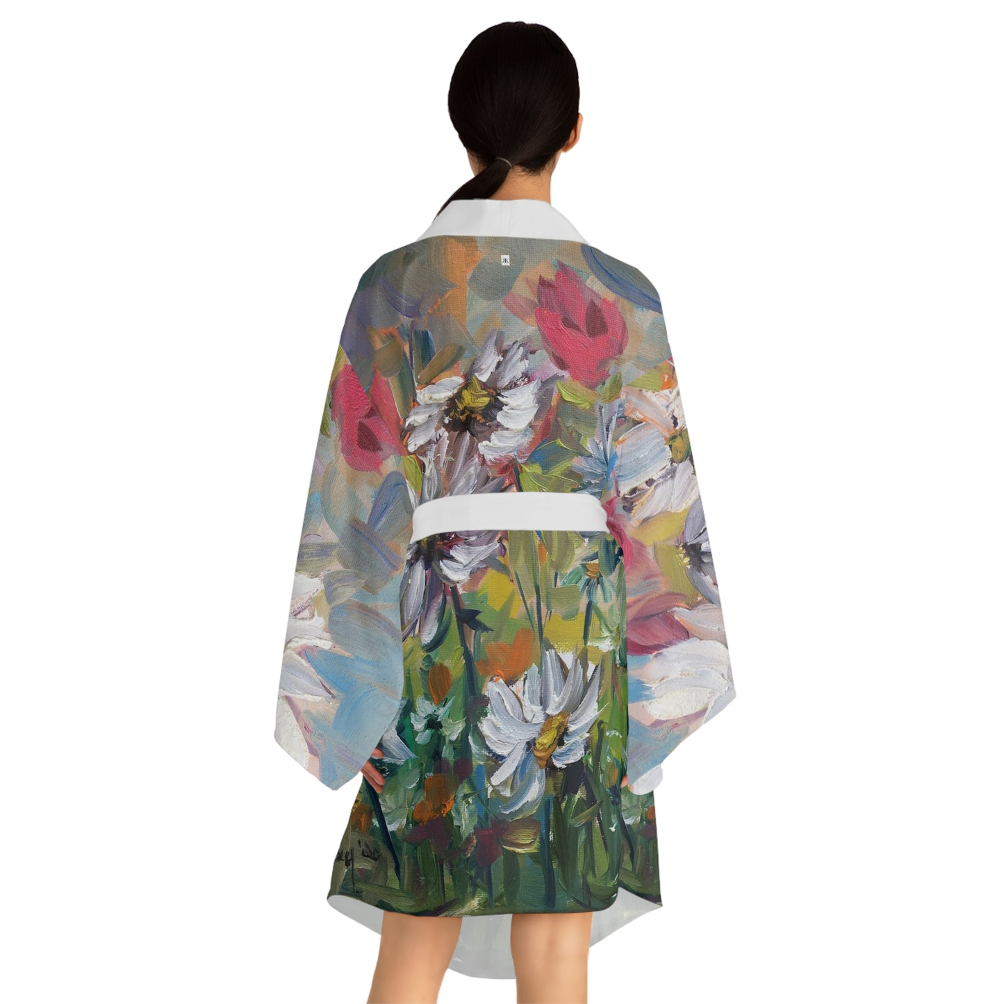 Kimono Robe - Abstract Daisies