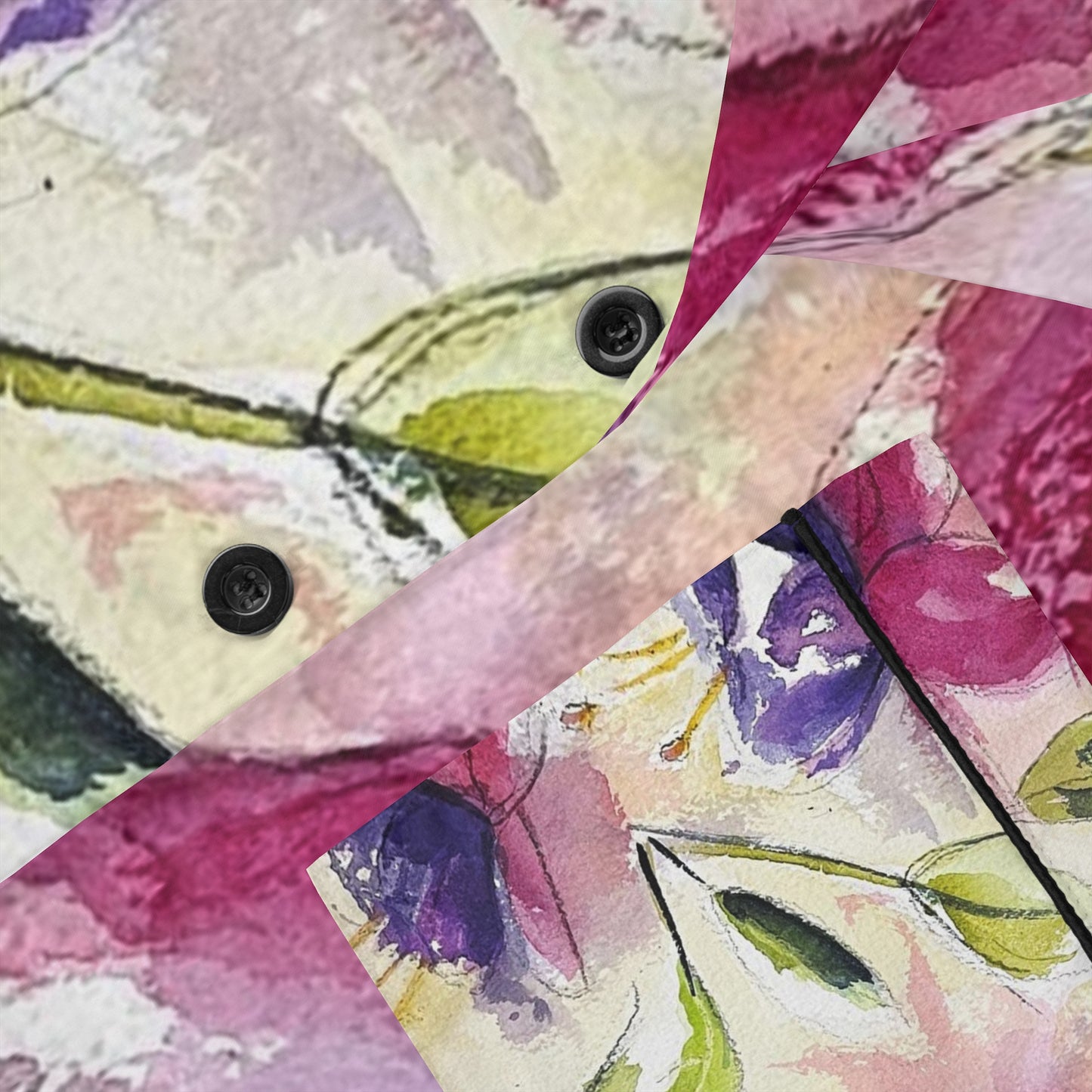 Satin Pajamas - Fluffy Fuchsias