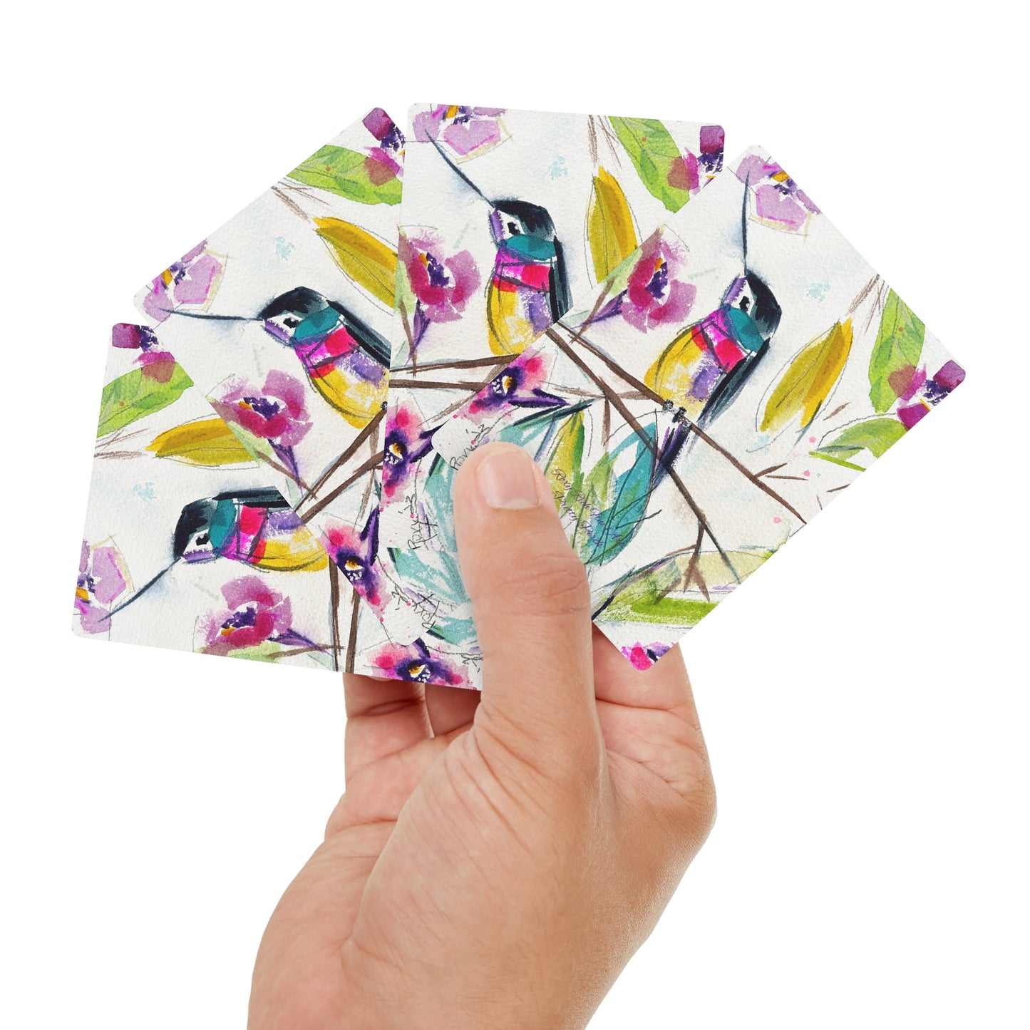 Cartes de poker/cartes à jouer Pretty Perch Hummingbird