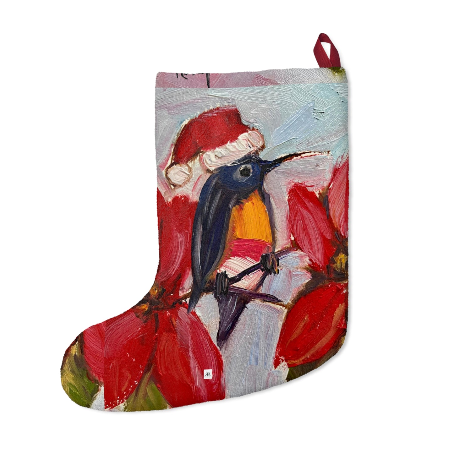 Holiday Hummingbird Christmas Stocking