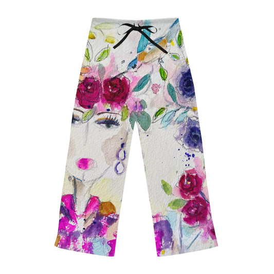 Pajama Pants - Haute Couture Hummingbird- Women's Pajama Pants