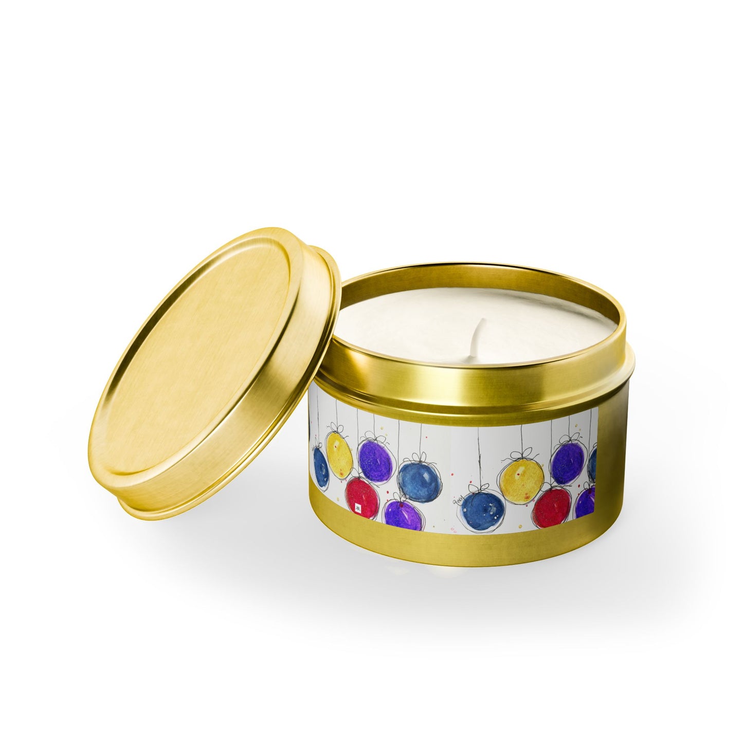 Tin Candle-Christmas Balls