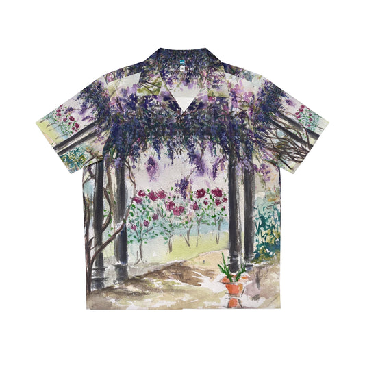 Men's Hawaiian Shirt- Wisteria at Somerset Winery