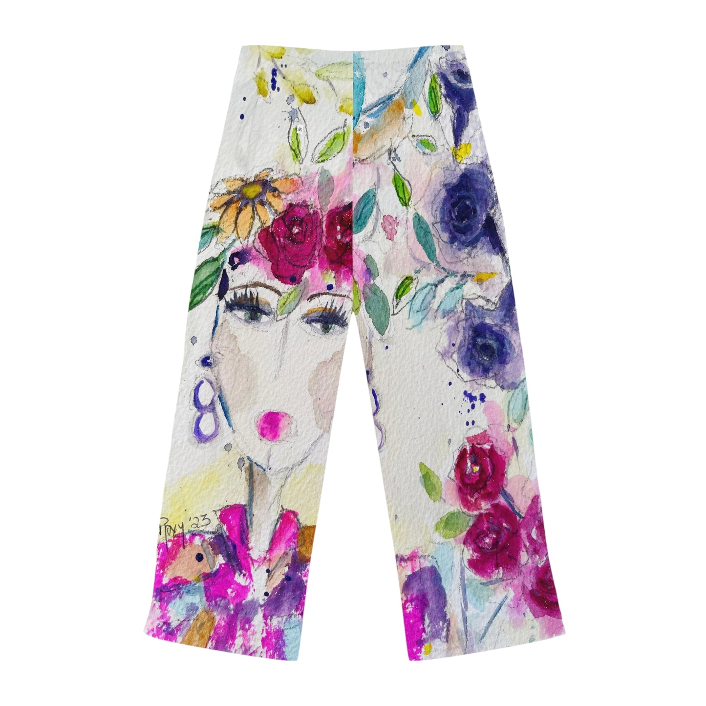 Pajama Pants - Haute Couture Hummingbird- Women's Pajama Pants