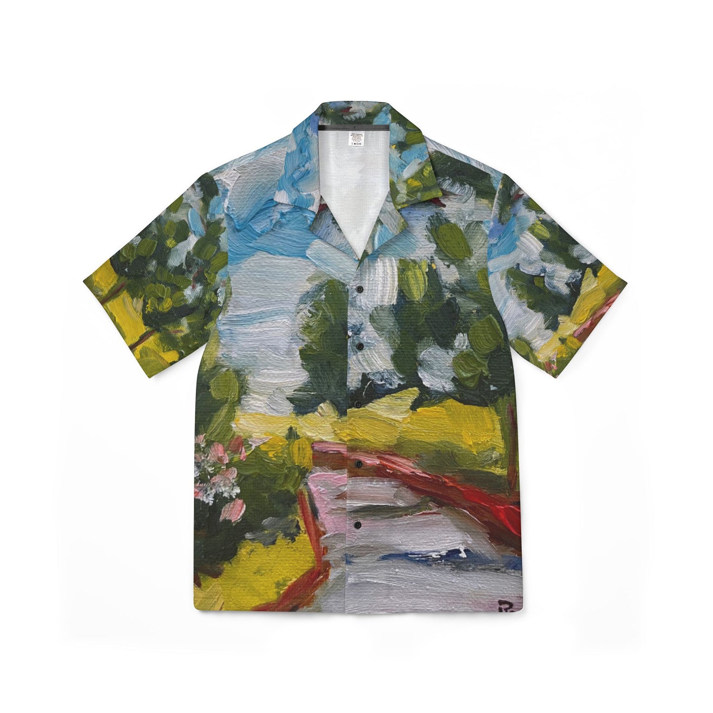 European Fit Hawaiian Camp Shirt - Rustic Road-Cotswolds