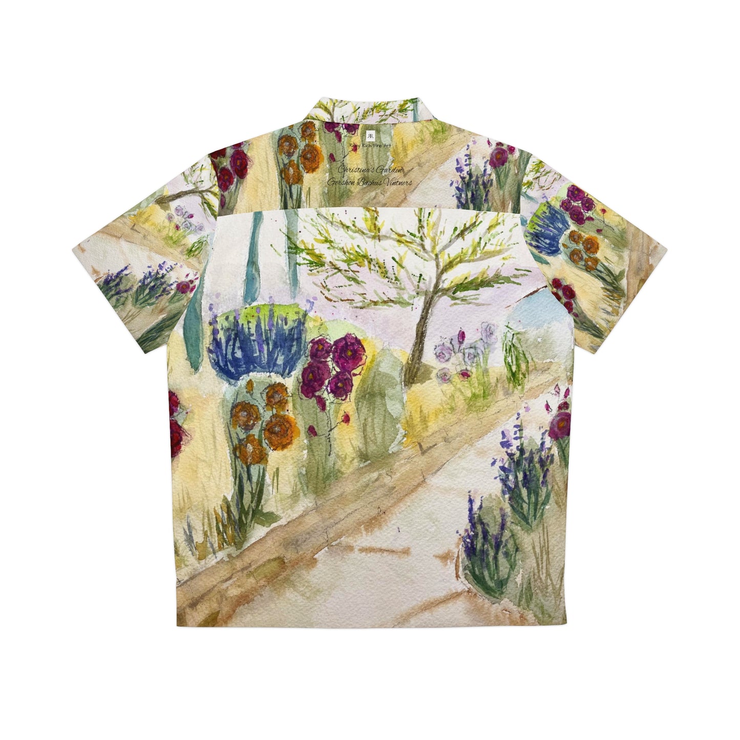 Christina's Garden at Gershon Bachus Vintners GBV Camisa hawaiana para hombre