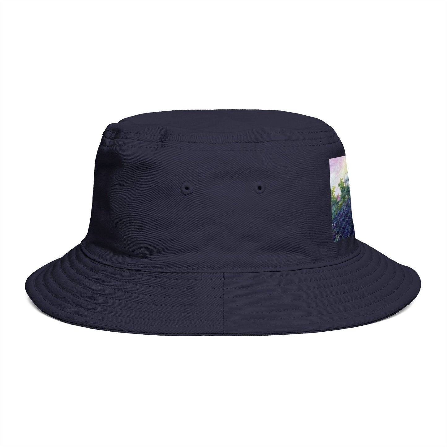 Roxy Rich Fine Art -Girl in a Lavender Field - Stylish Durable Bucket Hat