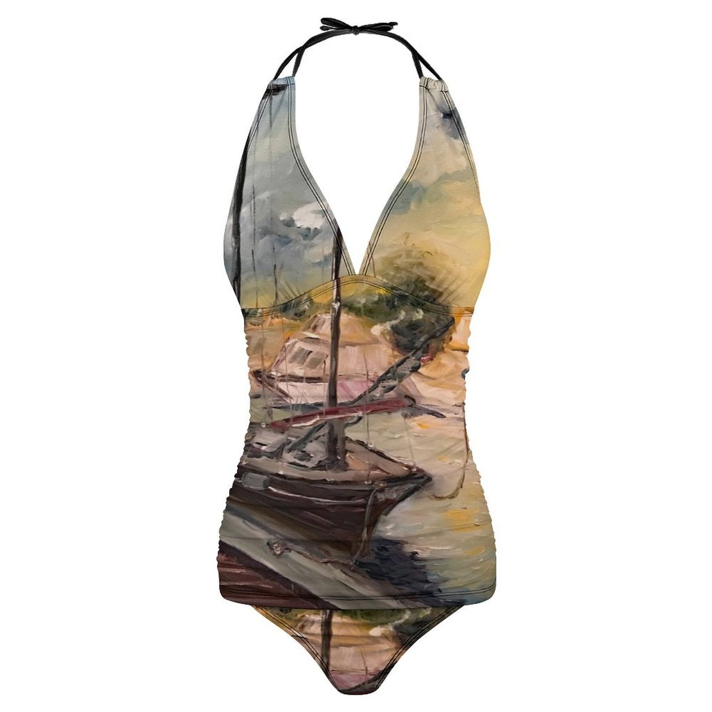 Jeanne's Harbor Slim Fit Tankini Split Swimsuit