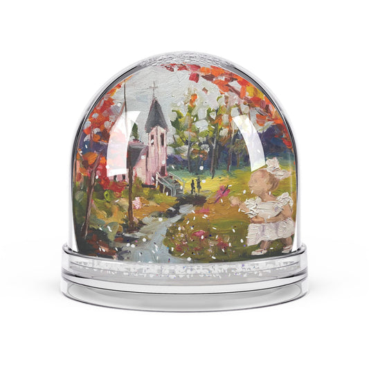 Snow Globe - Isla at the Baptism-Rural Church with toddler