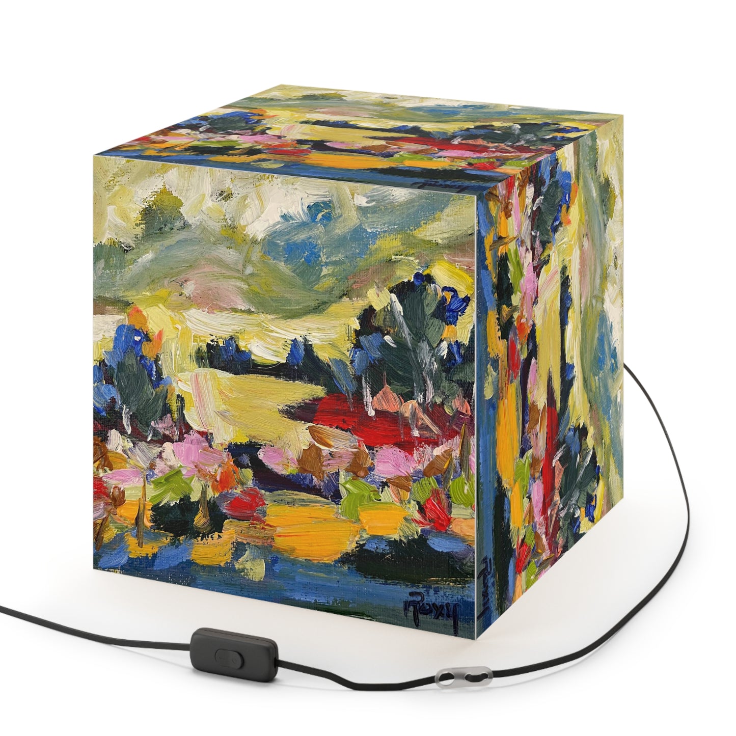 Distant Thoughts Cube Lamp
