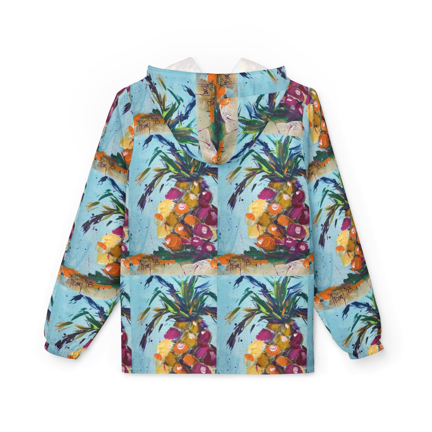 Lightweight Windbreaker Jacket — Pink Pineapple