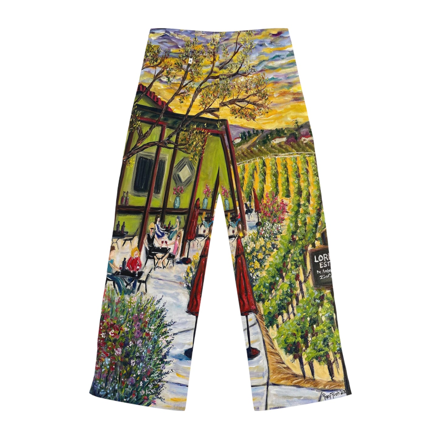 Pajama Pants - Lorenzi Estate Terrace- Women's Pajama Pants