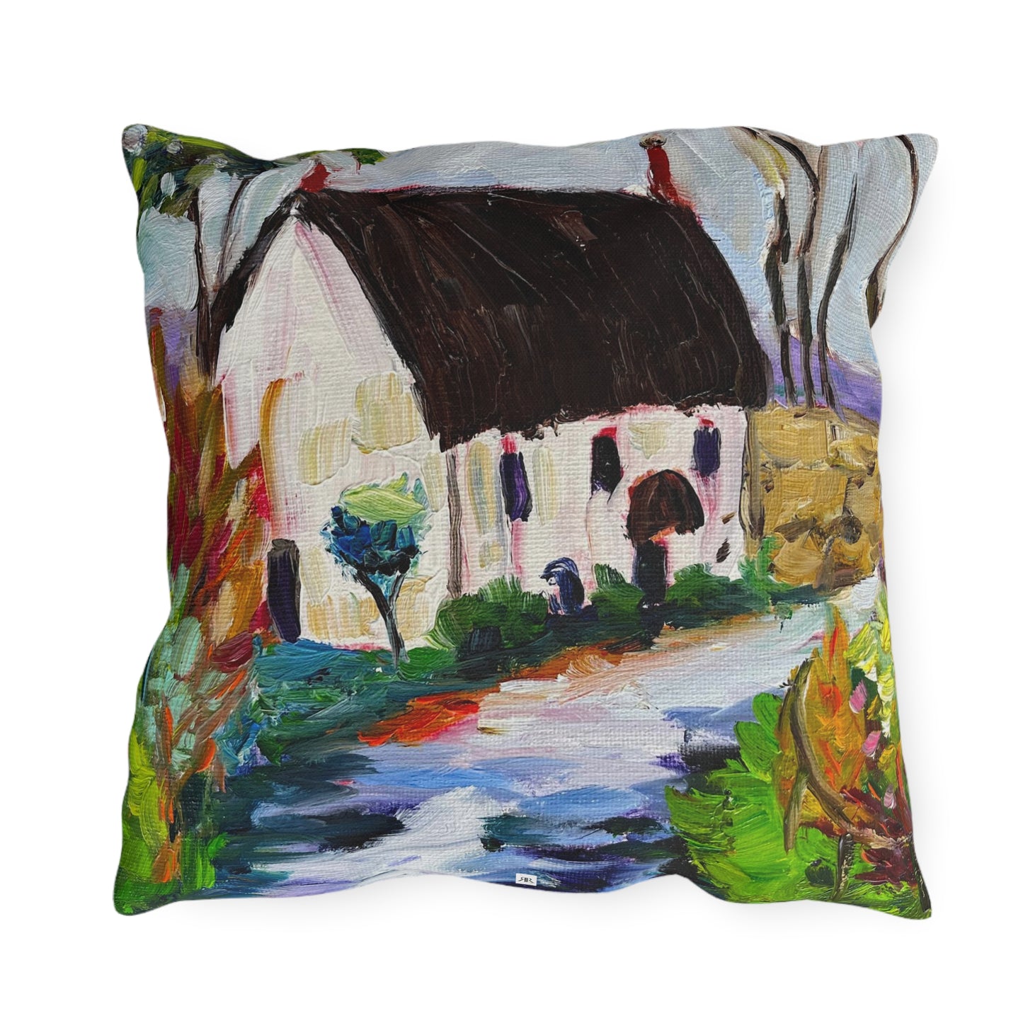 Country Cottage Cotswolds Outdoor Pillows