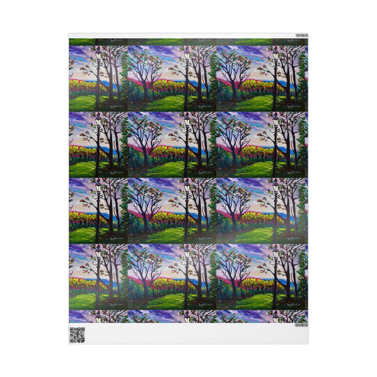 Sundown in Surrey at Stanhill Court (3 Sizes) Wrapping Papers