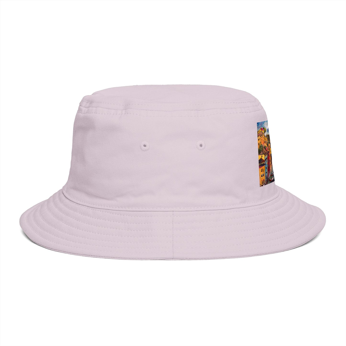 Roxy Rich Fine Art  Portofino Harbor - Bucket Hat — Stylish Durable Travel Hat