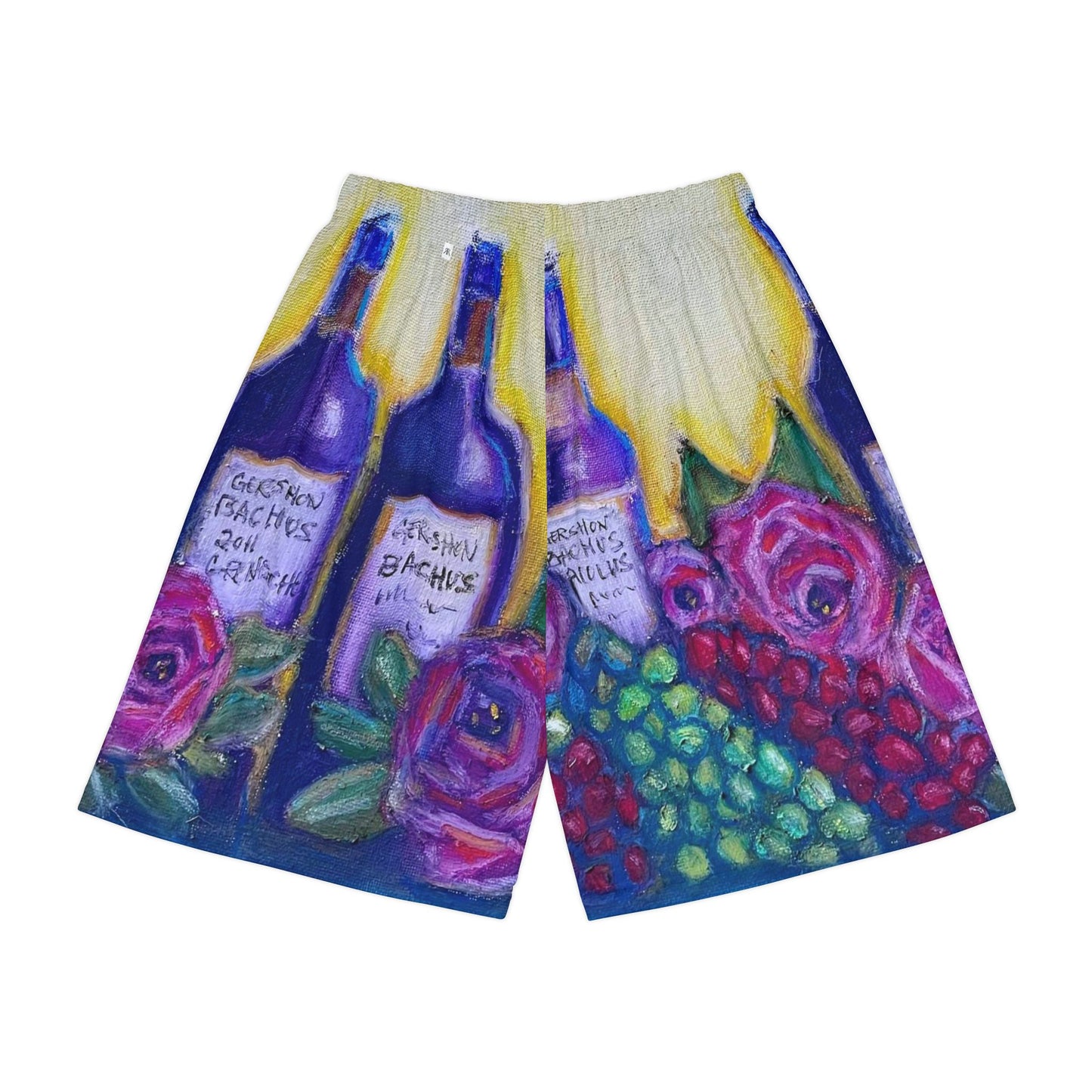 Men’s Sports Shorts - Wine and Roses-GBV