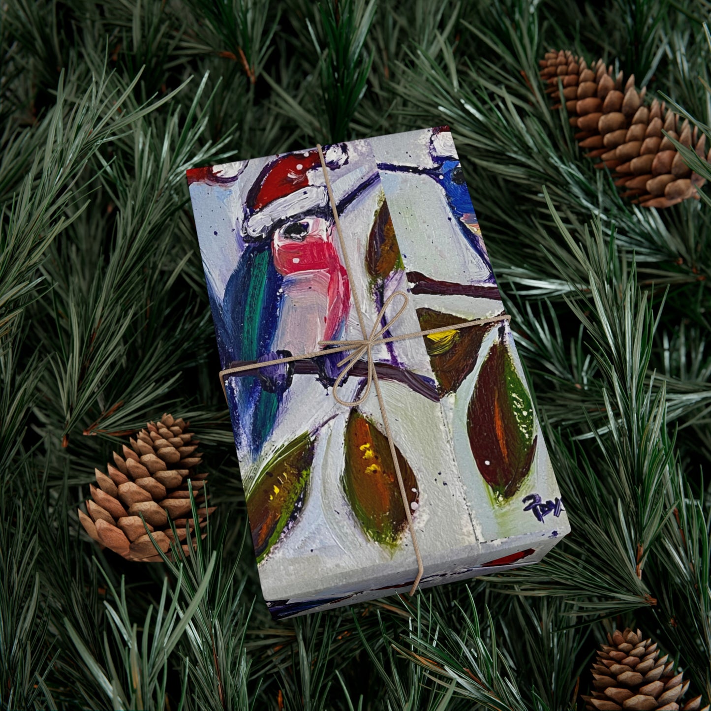 Holiday Hummingbirds Gift Wrapping Paper -Ships from America