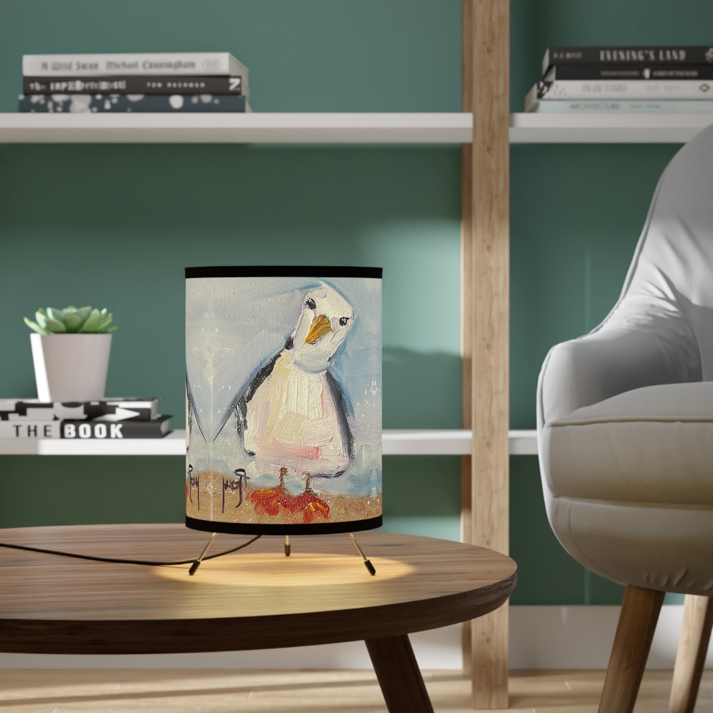 Inquisitive Seagull Tripod Lamp