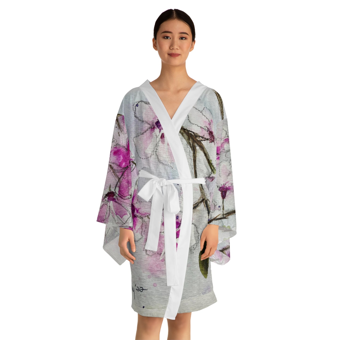 Kimono Robe - Beautiful Cherry Blossoms