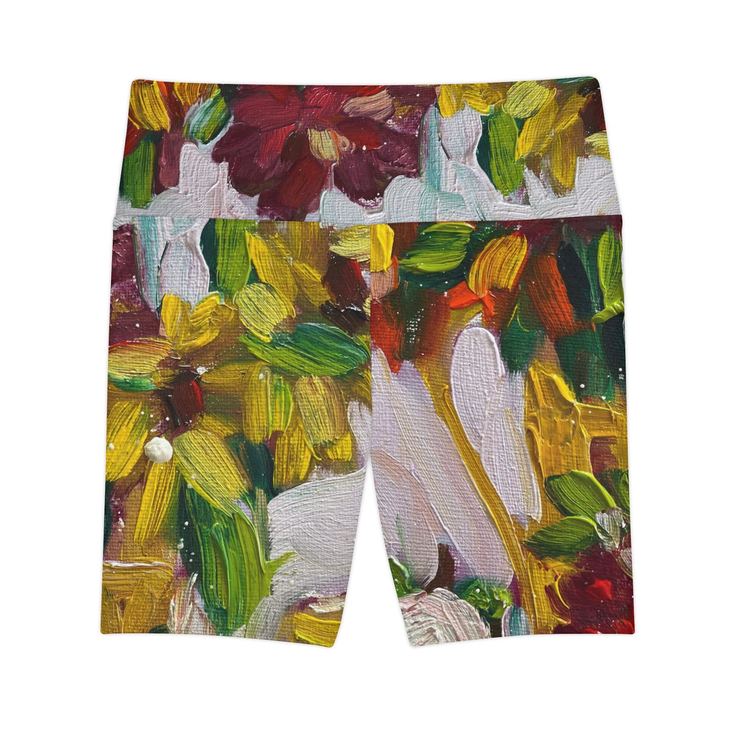Women's Workout Shorts - Petals on my Patio