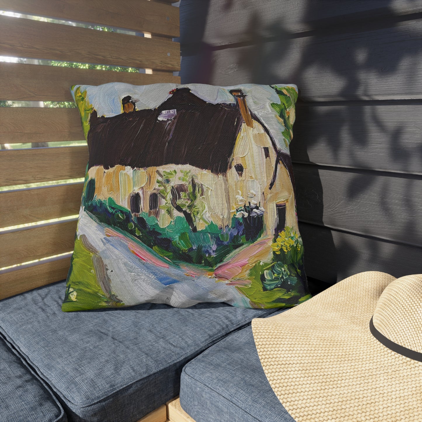 Charming Hideaway Cotswolds Outdoor Pillows