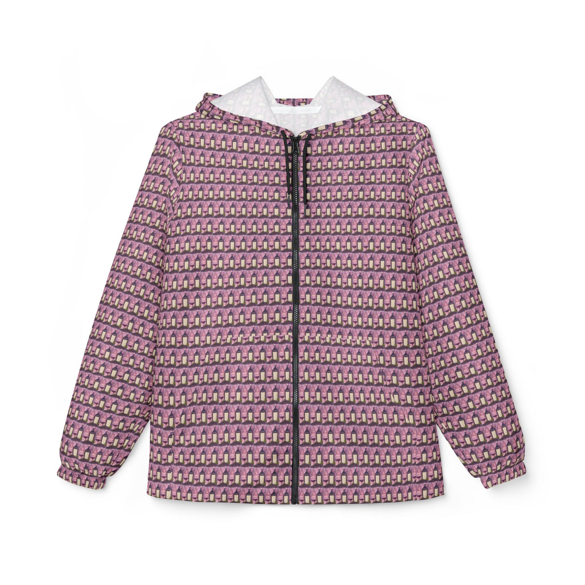 Lightweight Windbreaker Jacket — GBV Tempranillo Wine and Clique Glass-Small Print