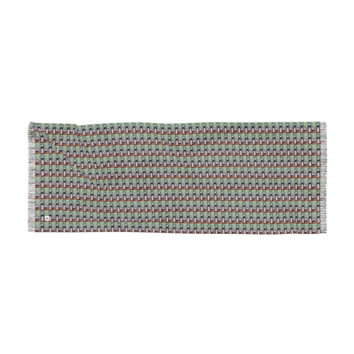 Colorful Scarf — Artistic Lightweight Neck Wrap- Erato-GBV Cab-Franc-Souvenir/Gift