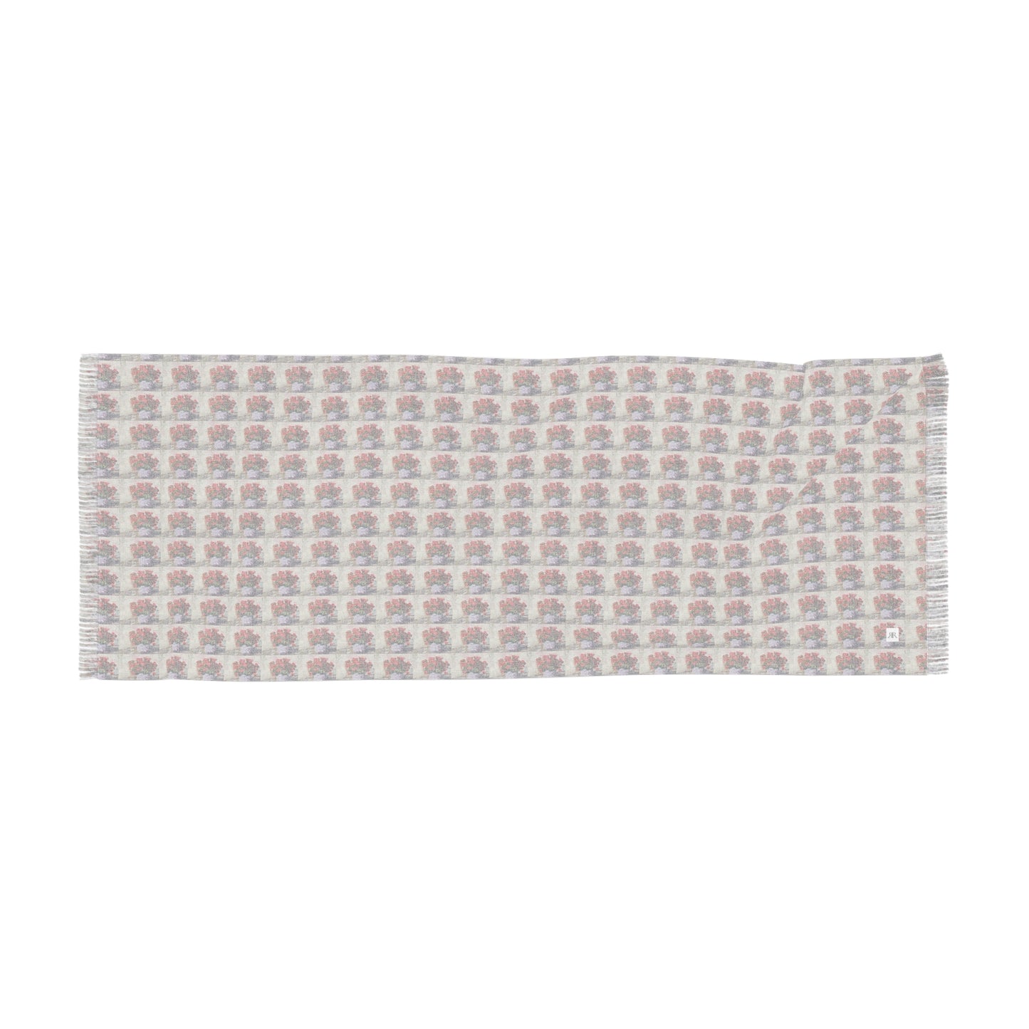 Colorful Scarf — Artistic Lightweight Neck Wrap- Basket Blooms